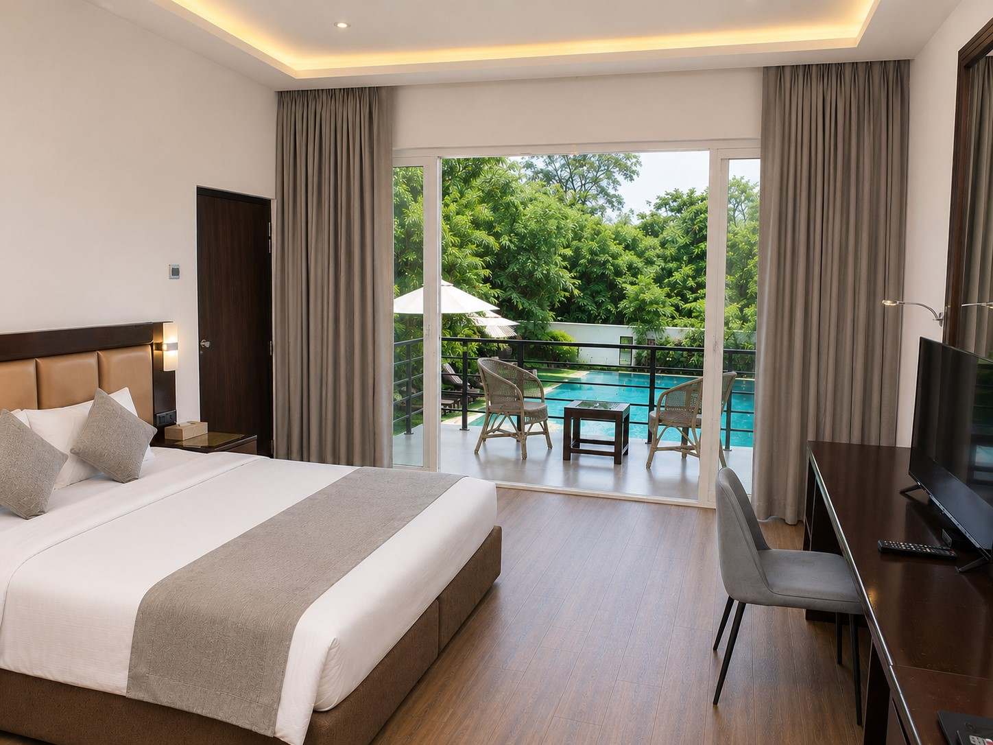 Deluxe Room with Pool View